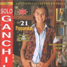 Coleccionismo de Revistas y Periódicos: SOLO GANCHILLO Nº6 . 21 PROPUESTAS- ”COSTURA, PUNTO DE CRUZ, GANCHILLO, ETC...”. Lote 394191384