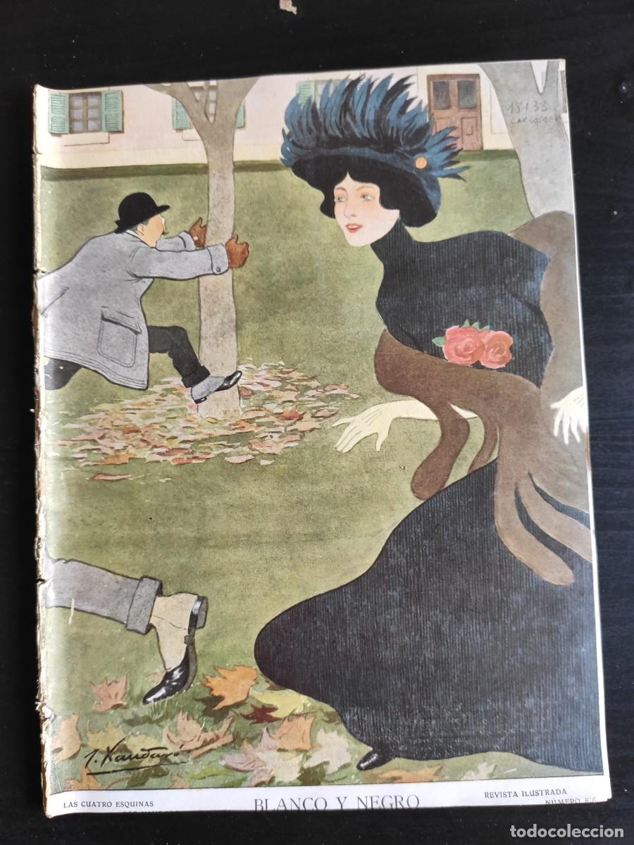 Collection Magazines and Newspapers: BLANCO Y NEGRO. N&ordm; 876. A&Ntilde;O 1908. LA TRAGEDIA DE PORTUGAL. FIESTA DEL &Aacute;RBOL. CARRERA PAR&Iacute;S-NU.. LEER
