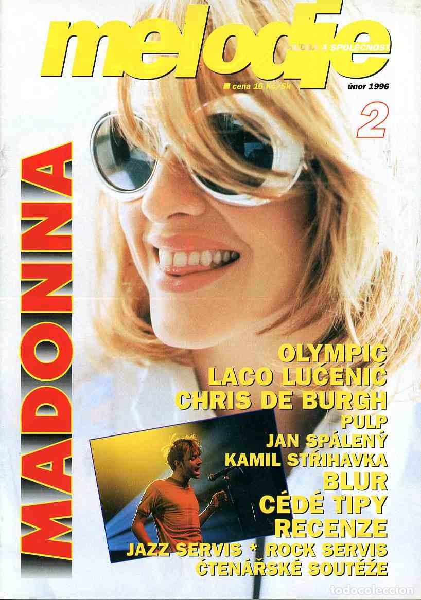 Coleccionismo de Revistas y Peri&oacute;dicos: MADONNA very rare Czech Magazine from 1996 including POSTER with madonna