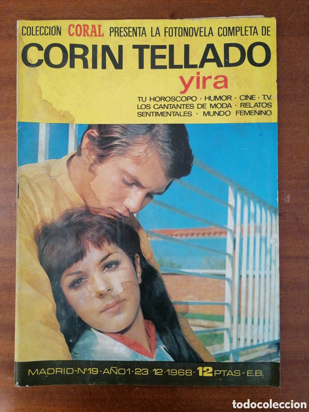 Coleccionismo de Revistas y Peri&oacute;dicos: FOTONOVELA COLECCI&Oacute;N CORAL 19. COR&Iacute;N TELLADO YIRA. 1968 CONCHITA BARRIOS
