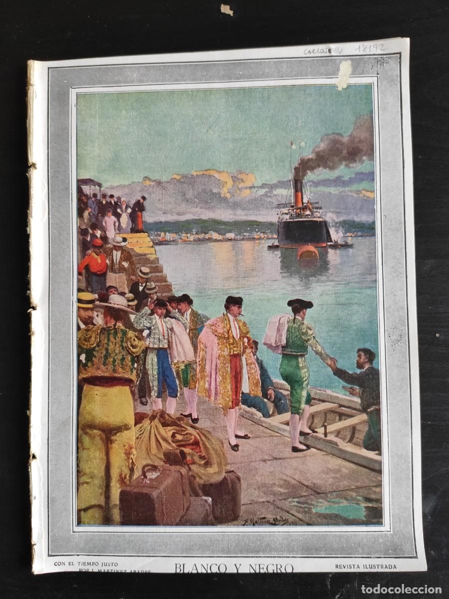 Coleccionismo de revistas y peri&oacute;dicos: BLANCO Y NEGRO. N&ordm; 1091. A&Ntilde;O 1912. LA SEMANA SANTA EN JERUSALEN. LOS DIESTROS DEL ABONO EN MA.. LEER