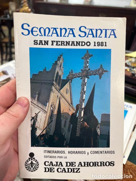 Coleccionismo de Revistas y Peri&oacute;dicos: PROGRAMA ITINERARIO SEMANA SANTA DE SAN FERNANDO 1981