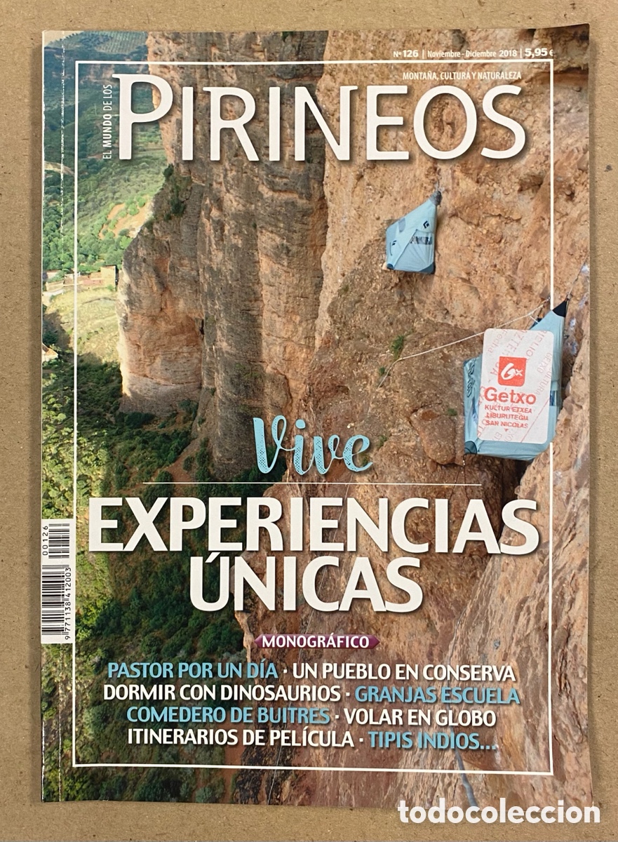 Colecionismo de Revistas e Jornais: REVISTA PIRINEOS N&deg; 126 (2018). PASTOR POR UN D&Iacute;A, DORMIR CON DINOSAURIOS, GRANJAS ESCUELAS,&hellip;