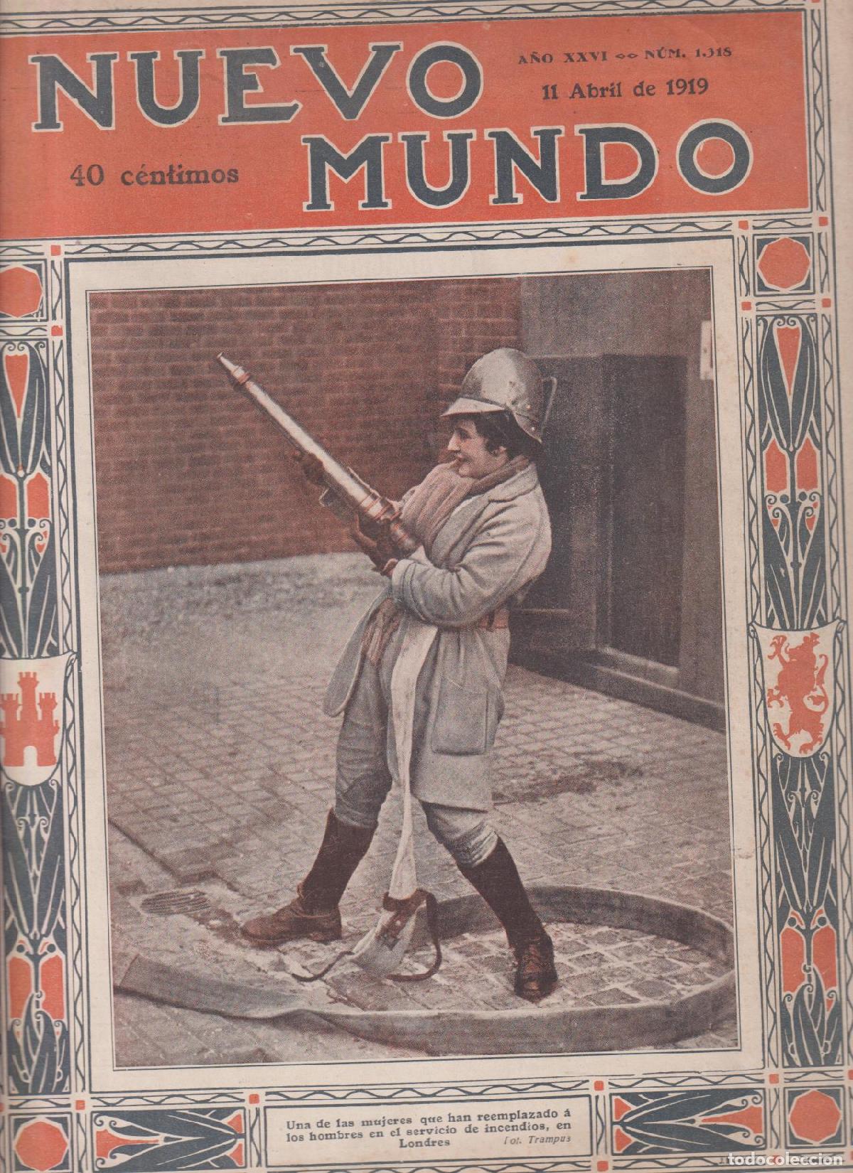 Coleccionismo de Revistas y Peri&oacute;dicos: Nuevo Mundo n&ordm; 1318. 11 de Abril de 1919