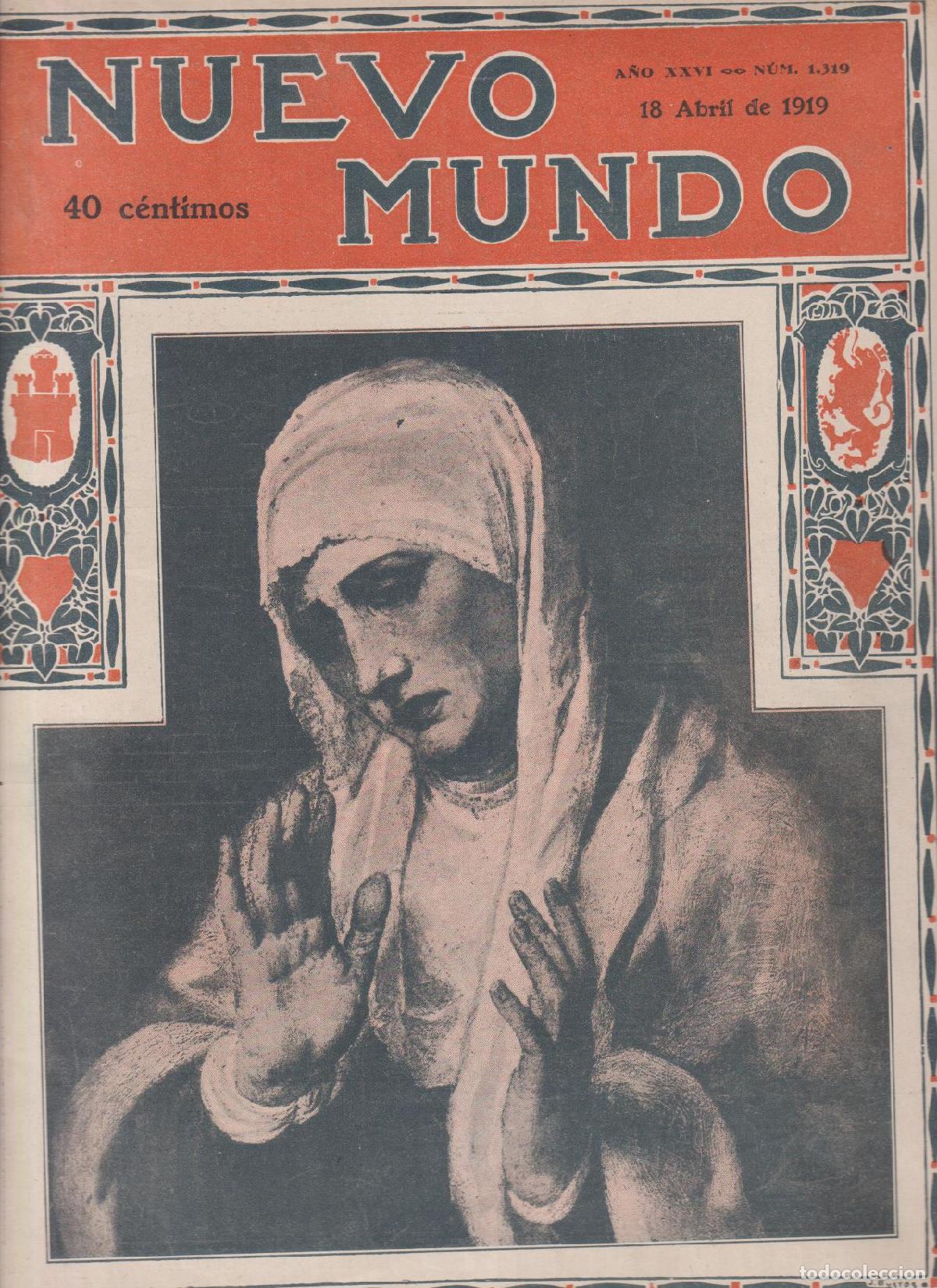 Coleccionismo de Revistas y Peri&oacute;dicos: Nuevo Mundo n&ordm; 1319. Nuestro Padre Jes&uacute;s de Medinaceli. Abril de 1919