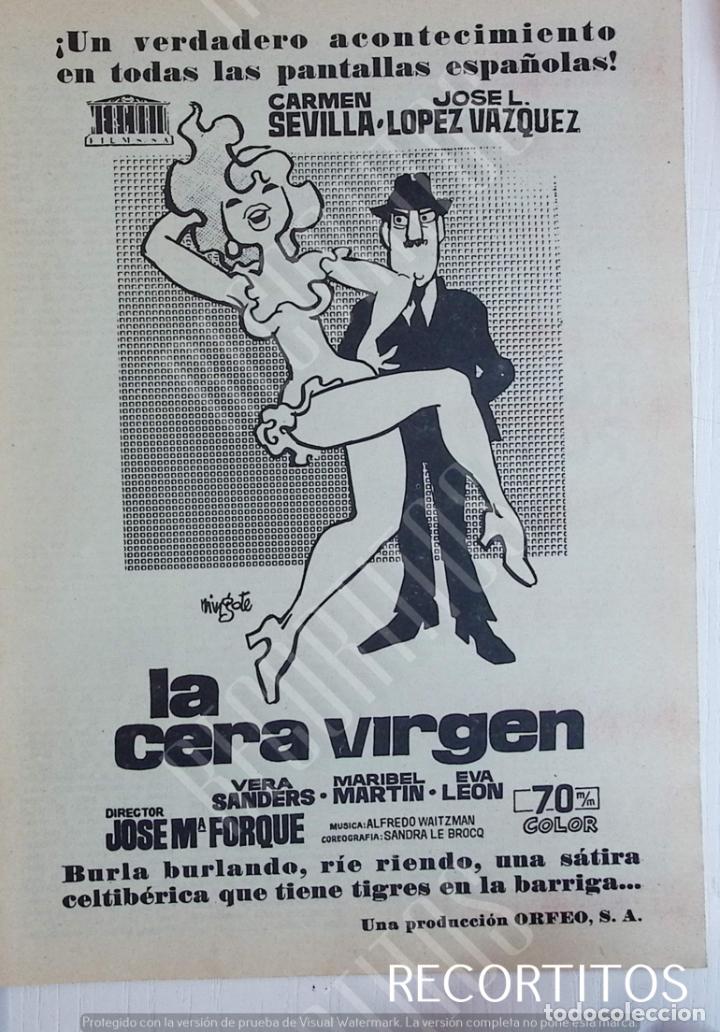 Coleccionismo de Revistas y Peri&oacute;dicos: CARMEN SEVILLA JOSE LUIS LOPEZ VAZQUEZ LA CERA VIRGEN