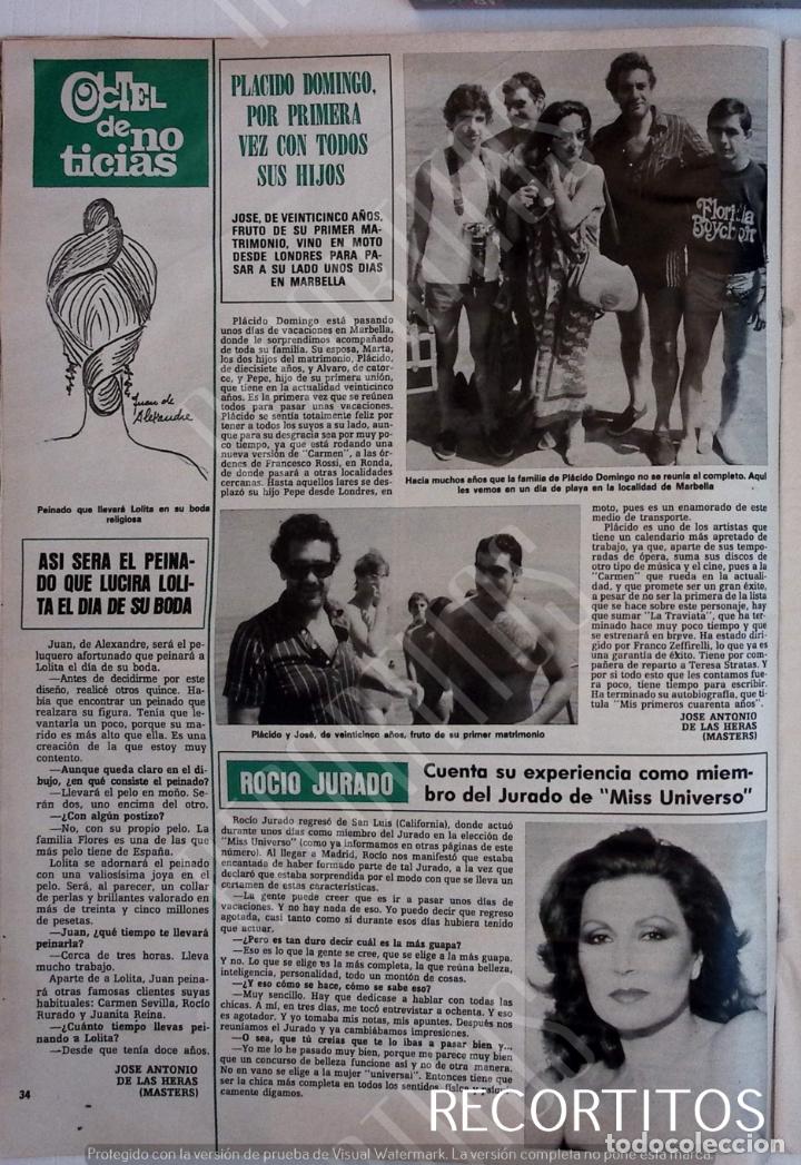 Coleccionismo de revistas y peri&oacute;dicos: PLACIDO DOMINGO ROCIO JURADO