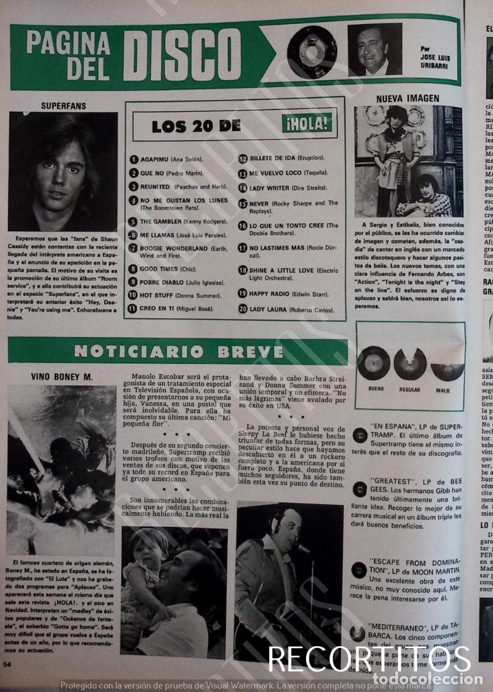 Coleccionismo de Revistas y Peri&oacute;dicos: SHAUN CASSIDY SERGIO Y ESTIBALIZ BONEY M MANOLO ESCOBAR SLEEPY LA BEEF