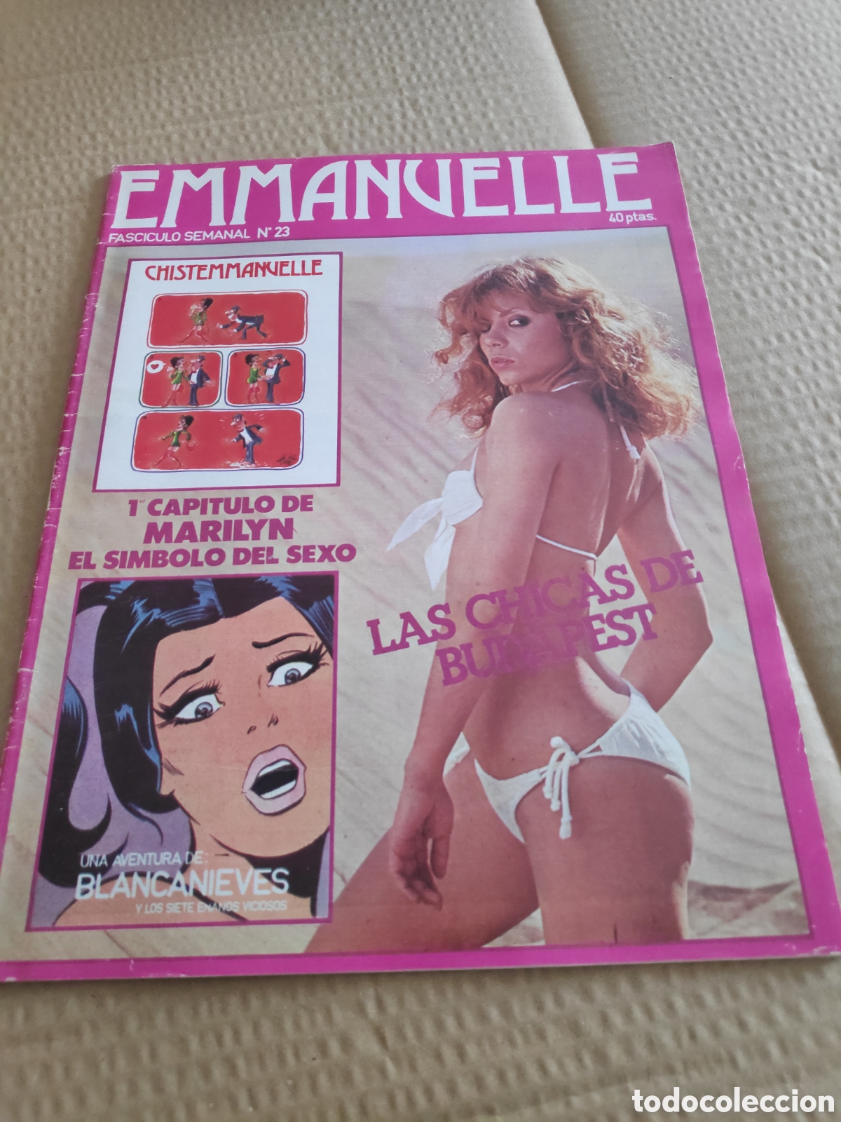 Coleccionismo de Revistas y Peri&oacute;dicos: REVISTA EROTICA EMMANUELLE 23 BLANCANIEVES TRANSICION ADULTOS CHICAS DE BUDAPEST