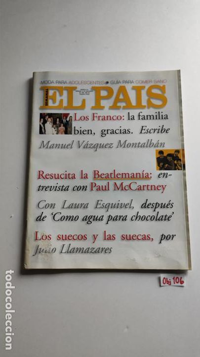 Collectionnisme de Revues et Journaux: El pa&iacute;s