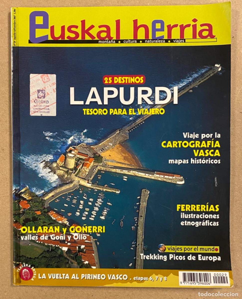 Colecionismo de Revistas e Jornais: REVISTA EUSKAL HERRIA N&deg; 29 (2007). LAPURDI, OLLARAN Y GO&Ntilde;ERRI, FERRER&Iacute;AS, CARTOGRAF&Iacute;A VASCA,&hellip;