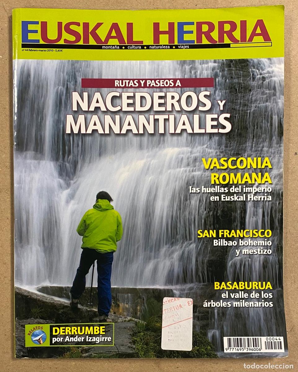 Coleccionismo de revistas y peri&oacute;dicos: REVISTA EUSKAL HERRIA N&deg; 44 (2010). NACEDEROS Y MANANTIALES, BASABURUA, VASCONIA ROMANA,&hellip;