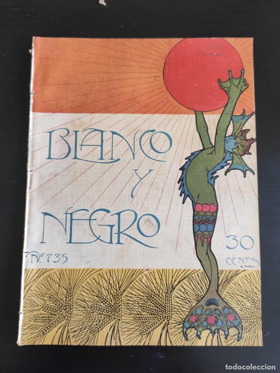 Collezionismo di Riviste e Giornali: BLANCO Y NEGRO. N&ordm; 735. A&Ntilde;O 1905. DONATIVO DE LA INFANTA DO&Ntilde;A PAZ. S.M. EL REY EN PAR&Iacute;S. CONC.. LEER