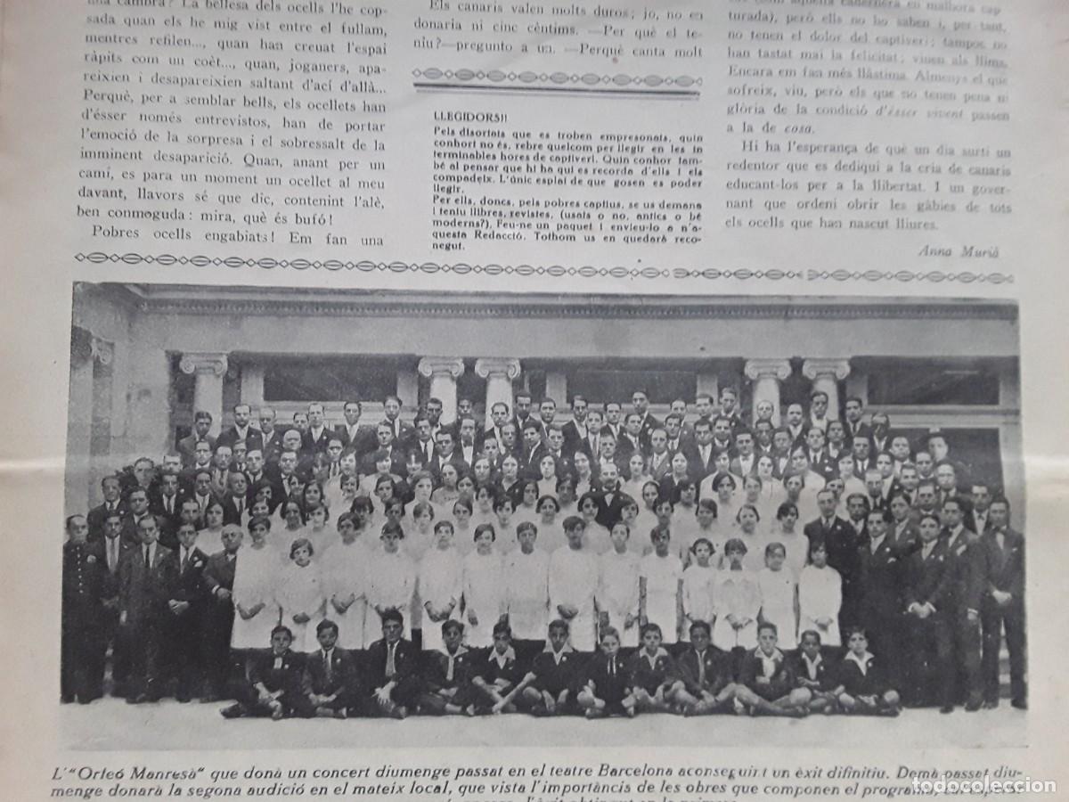Coleccionismo de revistas y peri&oacute;dicos: L'ORFEO MANRESA CONCERT TEATRE BARCELONA REVISTA A&Ntilde;O 1928