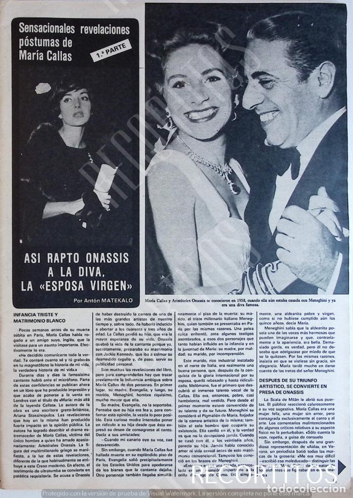 Collectionnisme de Revues et Journaux: MARIA CALLAS ARISTOTELES ONASSIS