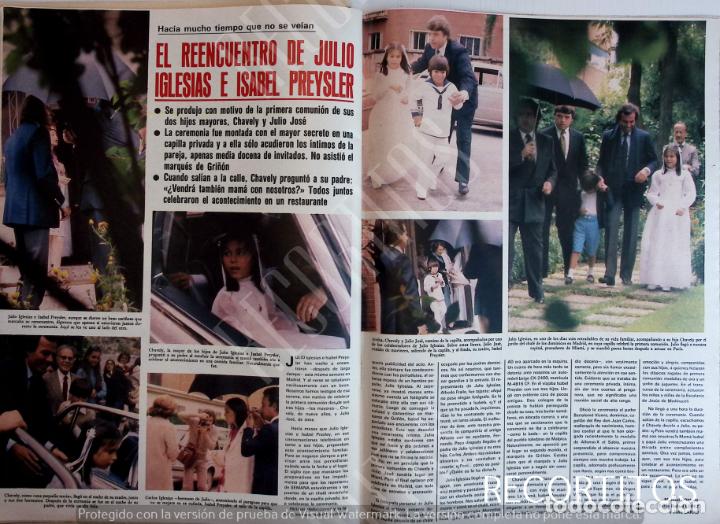 Colecionismo de Revistas e Jornais: JULIO IGLESIAS ISABEL PREYSLER LA COMUNION DE CHABELI
