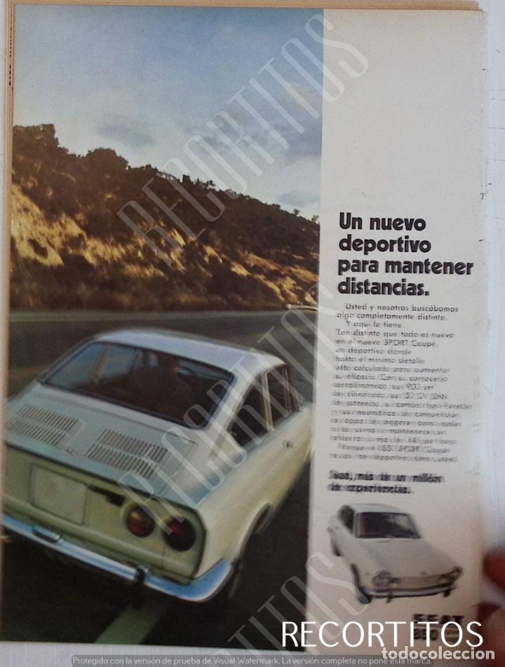 Coleccionismo de revistas y peri&oacute;dicos: SEAT 850 SPORTS ANUNCIO PUBLICIDAD