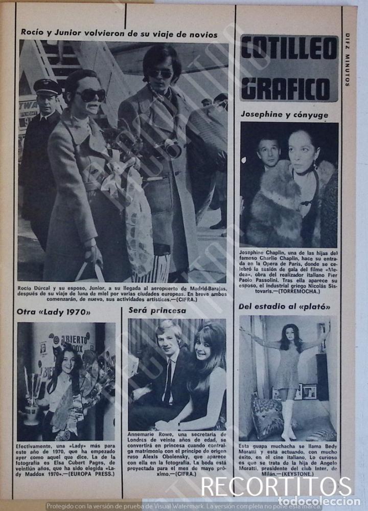 Coleccionismo de Revistas y Peri&oacute;dicos: ROCIO DURCAL ANTONIO MORALES JUNIOR MISS LADY MADDOX BEDY MORATTI