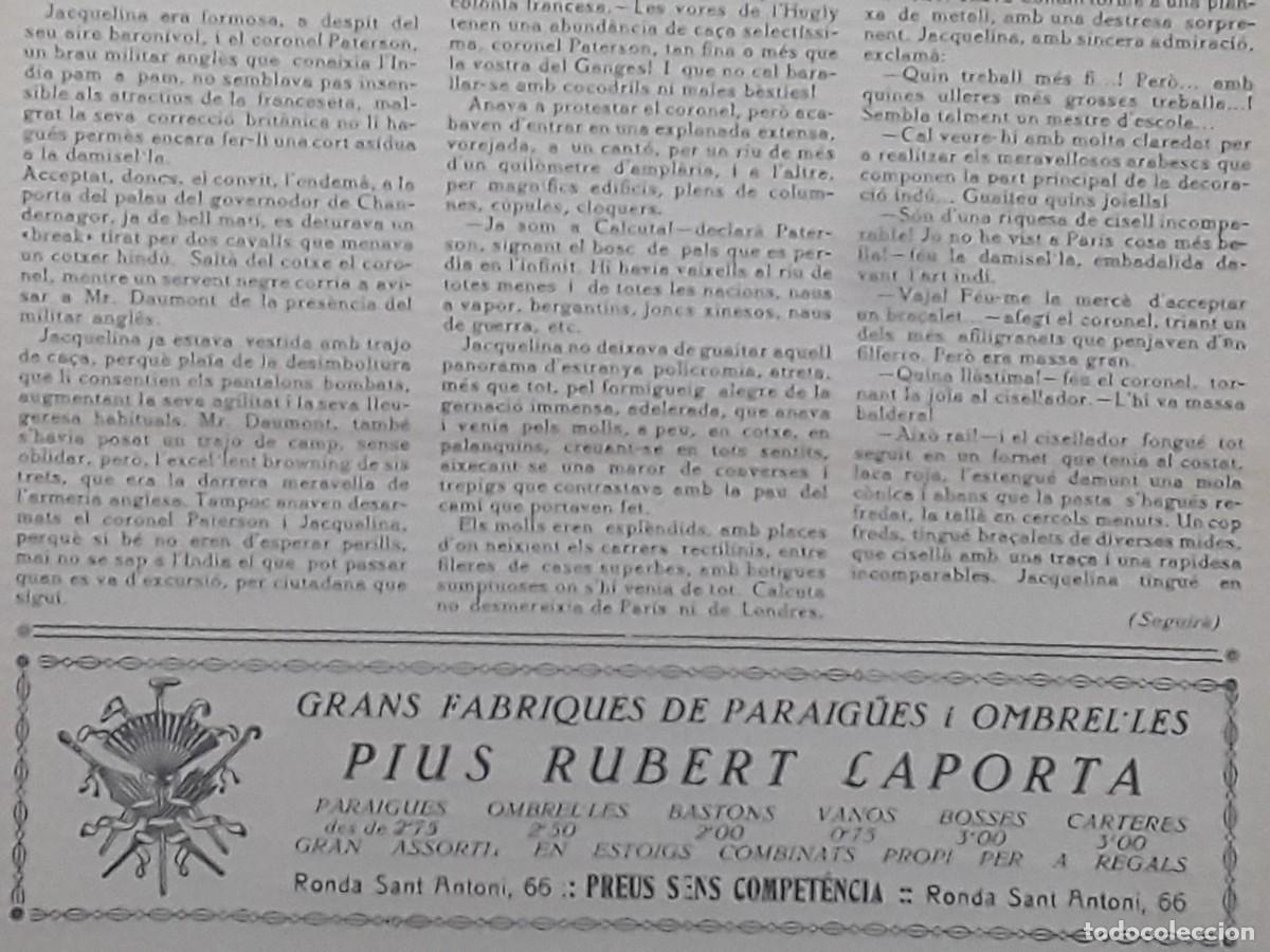 Colecionismo de Revistas e Jornais: GRANS FABRIQUES DE PARAIGUES I OMBRELLES PIUS RUBERT LAPORTA BARCELONA REVISTA ANY 1928