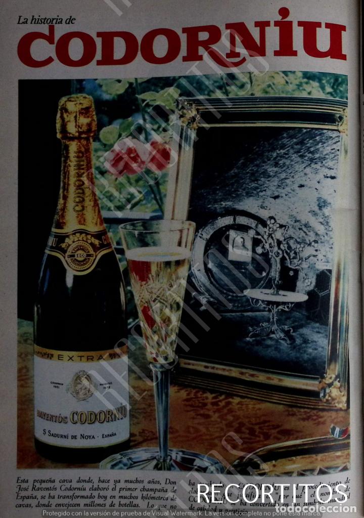 Coleccionismo de revistas y peri&oacute;dicos: CODORNIU CAVA ANUNCIO PUBLICIDAD 1965