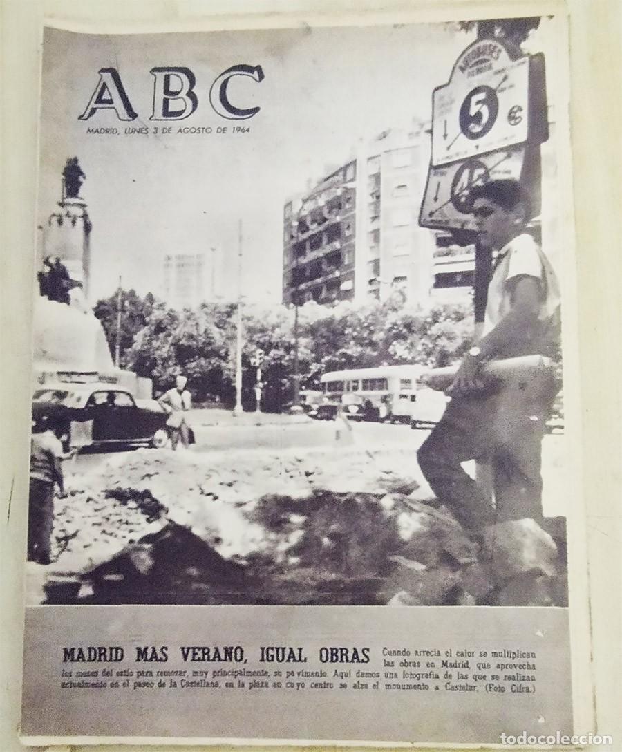 Coleccionismo de Revistas y Peri&oacute;dicos: ABC DIARIO 3/AGOSTO/1964 FERIA VALENCIANA VIETNAN PUBLICIDAD CASERA FOTOS VALCA NEGRA SANTANA