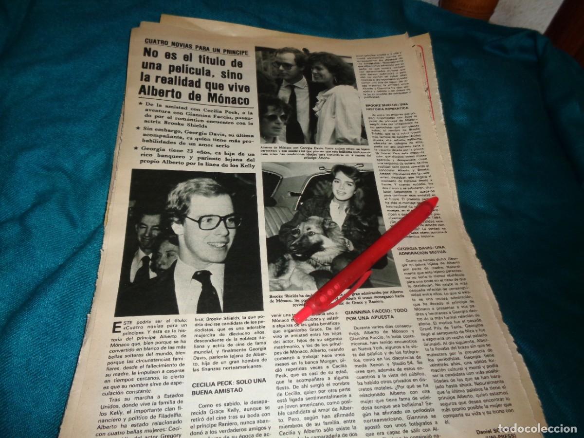Sammeln von Zeitschriften und Zeitungen: RECORTE : ALBERTO DE MONACO Y BROOKE SHIELDS. SEMANA, JUNIO 1983(#)