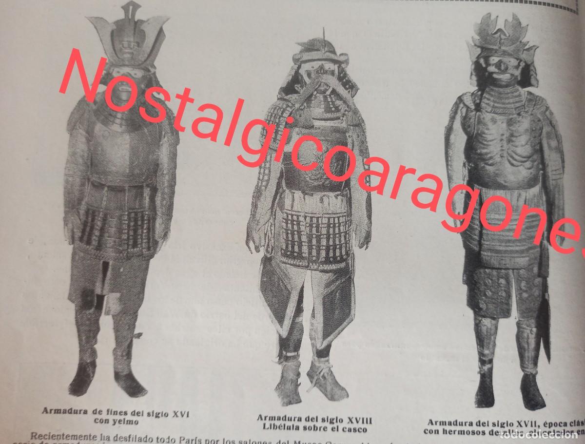 Colecionismo de Revistas e Jornais: Paris armaduras japonesas exposici&oacute;n foto revista principio siglo XX 191K