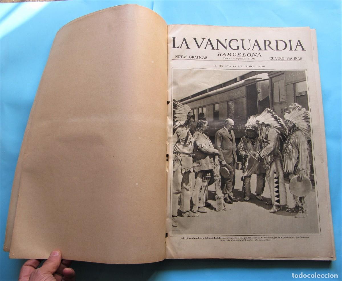 Collectionnisme de Revues et Journaux: LA VANGUARDIA. NOTAS GR&Aacute;FICAS. SEPTIEMBRE, OCTUBRE, NOVIEMBRE, DICIEMBRE. 1932.