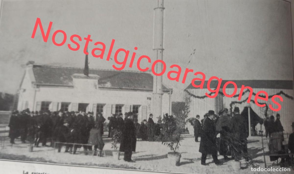 Sammeln von Zeitschriften und Zeitungen: Aranjuez estaci&oacute;n telegraf&iacute;a inauguraci&oacute;n Reyes foto revista principio siglo XX 191K