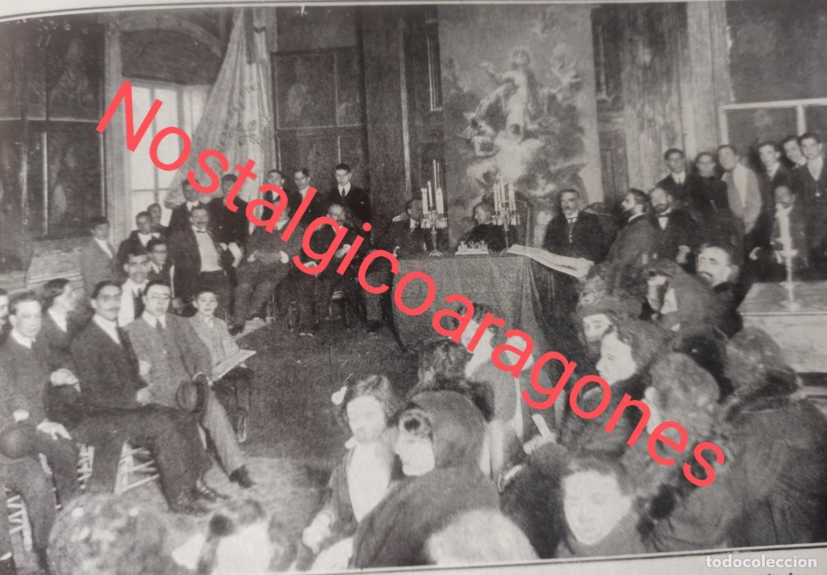 Sammeln von Zeitschriften und Zeitungen: Valencia sal&oacute;n trono palacio arzobispal entrega premios foto revista principio siglo XX 191K