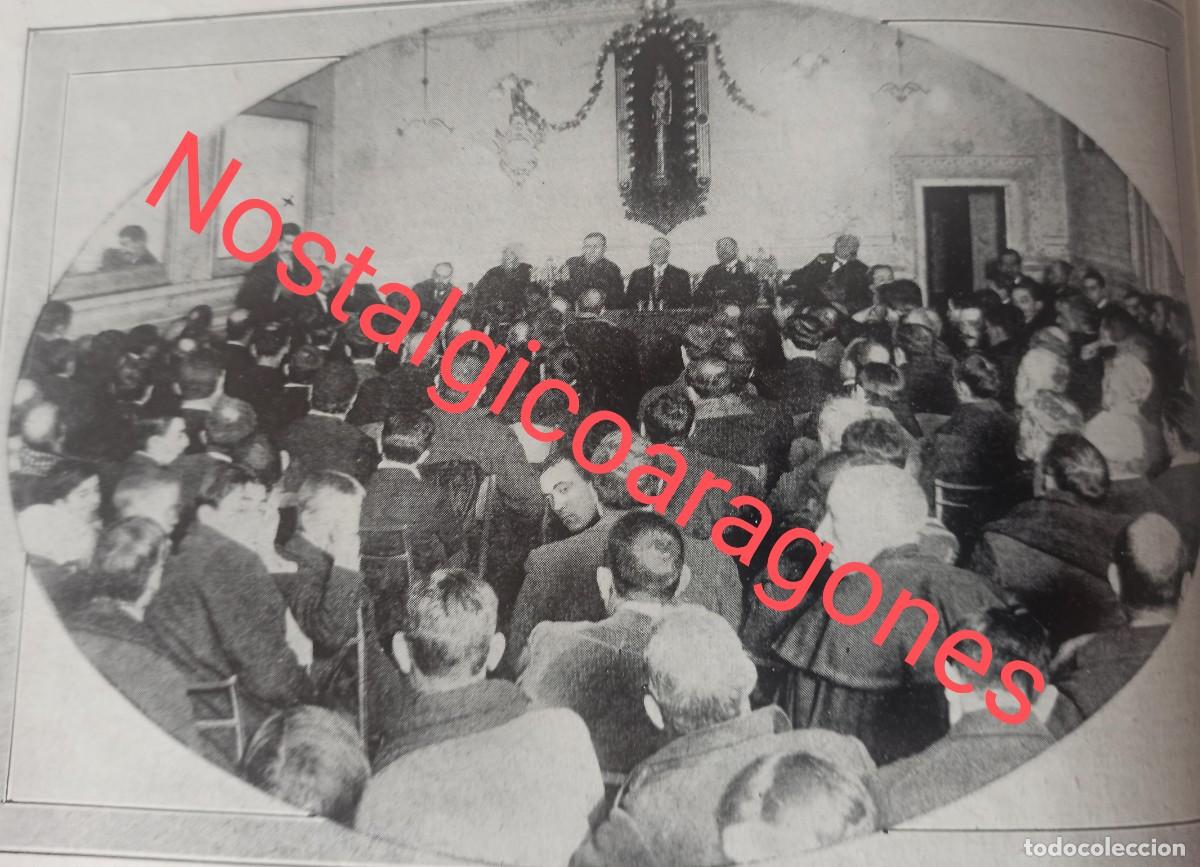 Sammeln von Zeitschriften und Zeitungen: Zaragoza conferencias empledos comercio Inocencio Gim&eacute;nez foto revista principio siglo XX 191K