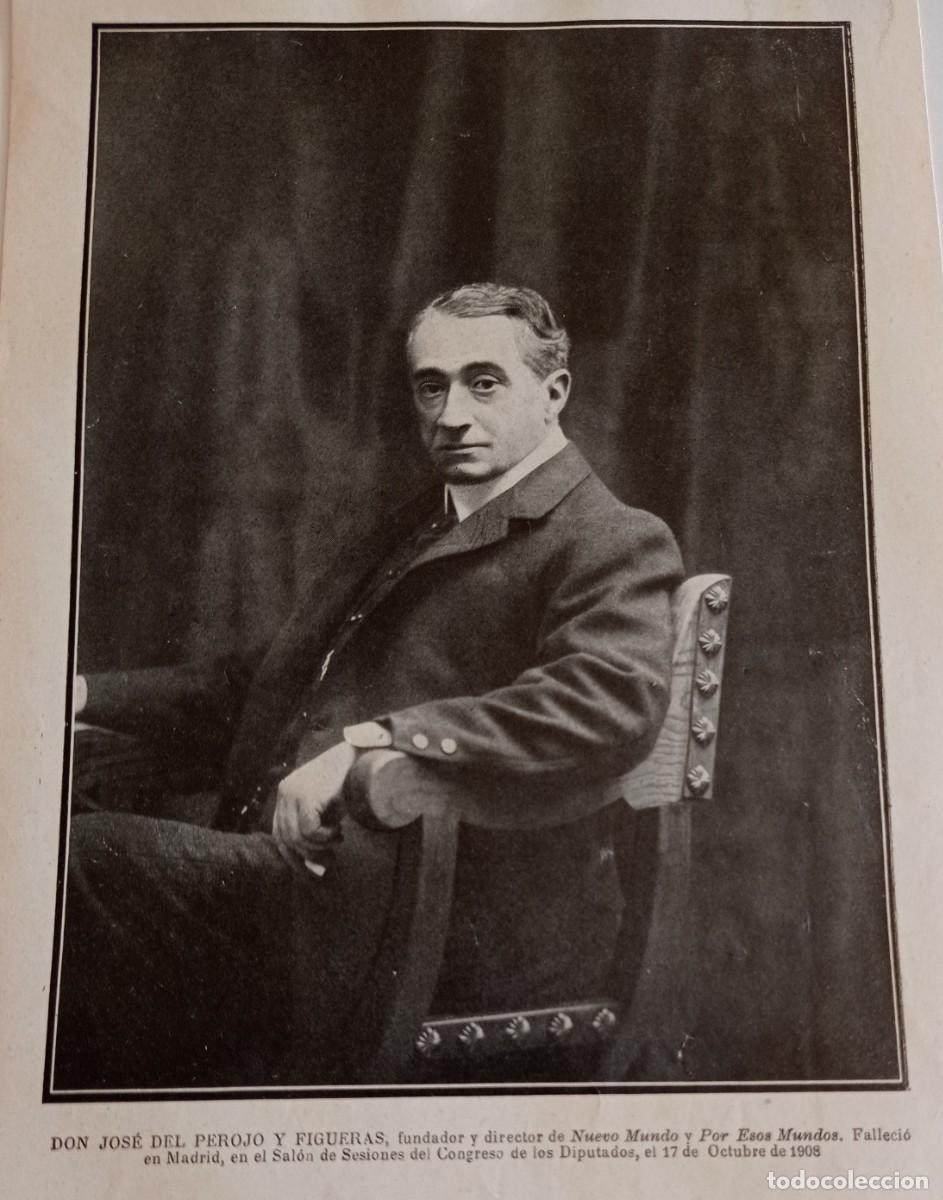 Collection Magazines and Newspapers: ANIVERSARIO MUERTE-JOSE DEL PEROJO Y FIGUERAS .