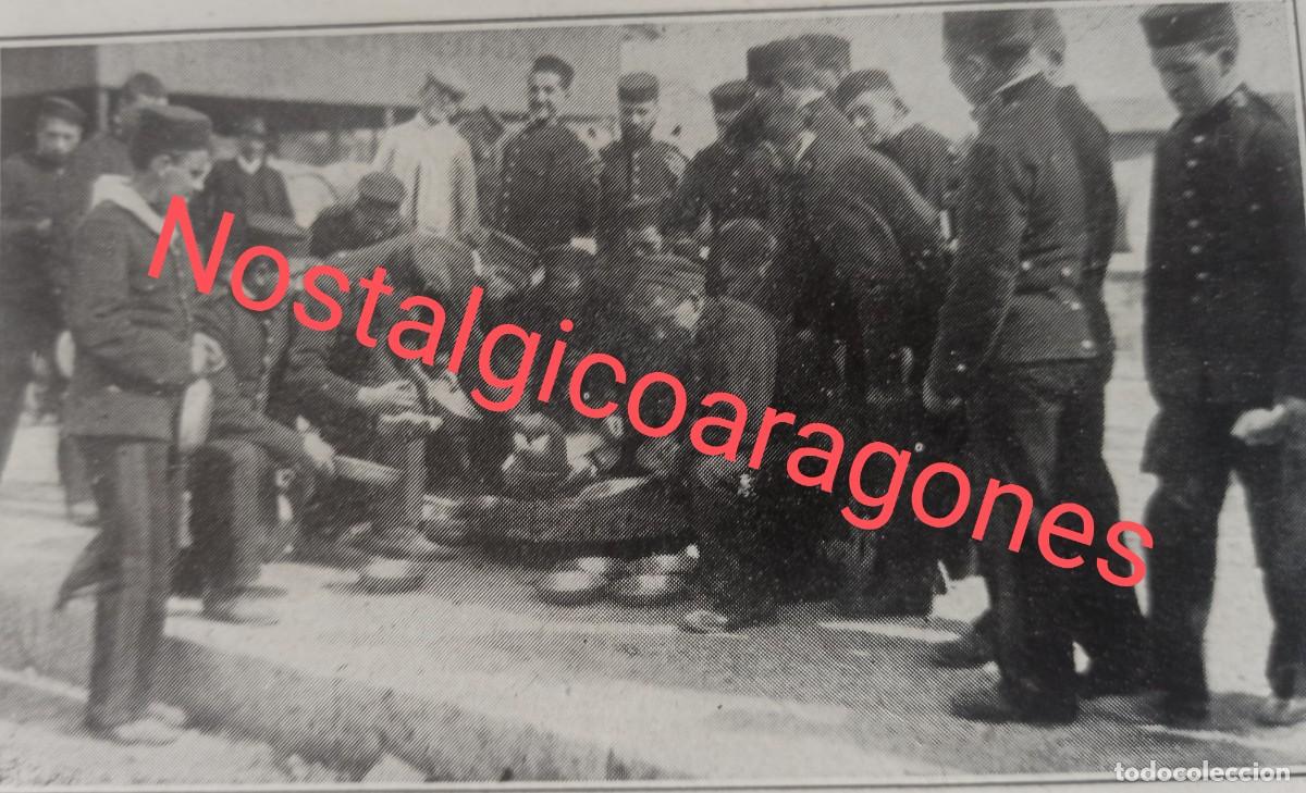 Sammeln von Zeitschriften und Zeitungen: Valencia embarque soldados catalanes llegada licenciado guerra foto revista principio siglo XX 191K