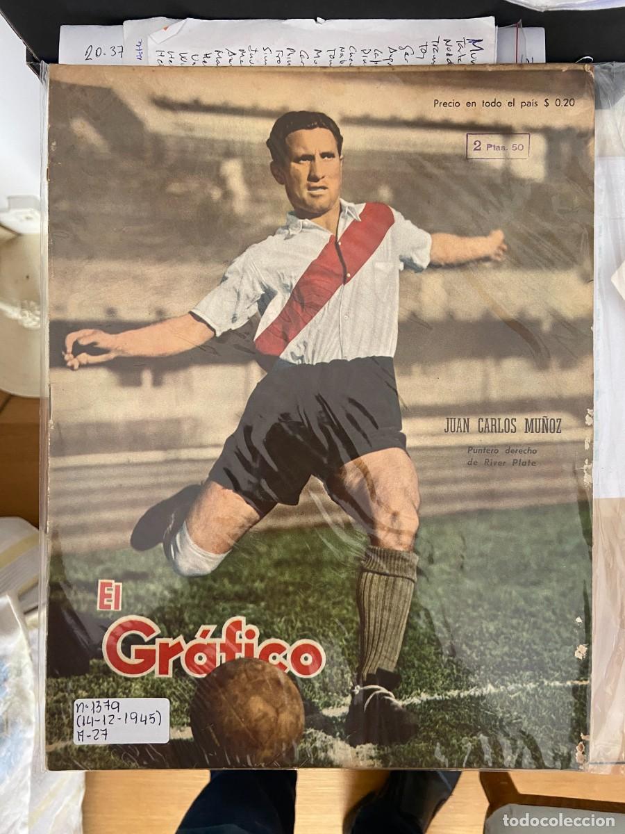 Coleccionismo de revistas y peri&oacute;dicos: EL GRAFICO N&ordm; 1379 14-12-1945 BUENOS AIRES ARGENTINA BUEN ESTADO JUAN CARLOS MU&Ntilde;OZ