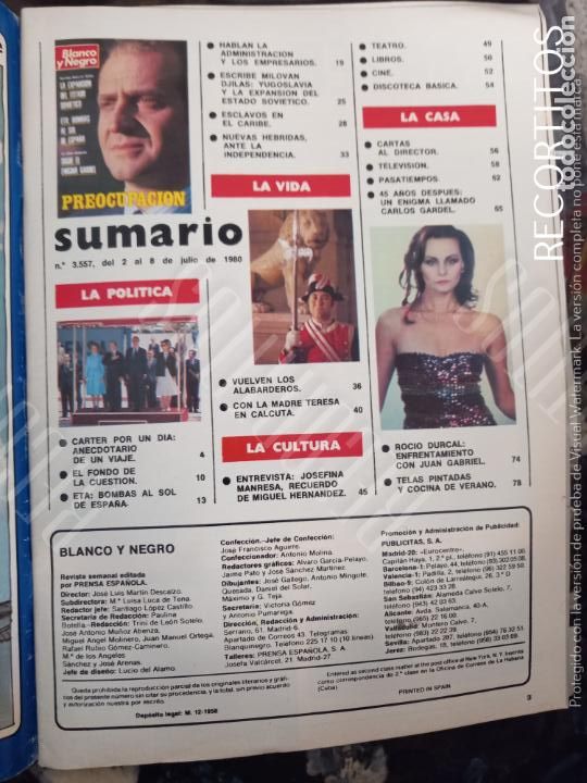 Coleccionismo de Revistas y Peri&oacute;dicos: ROCIO DURCAL