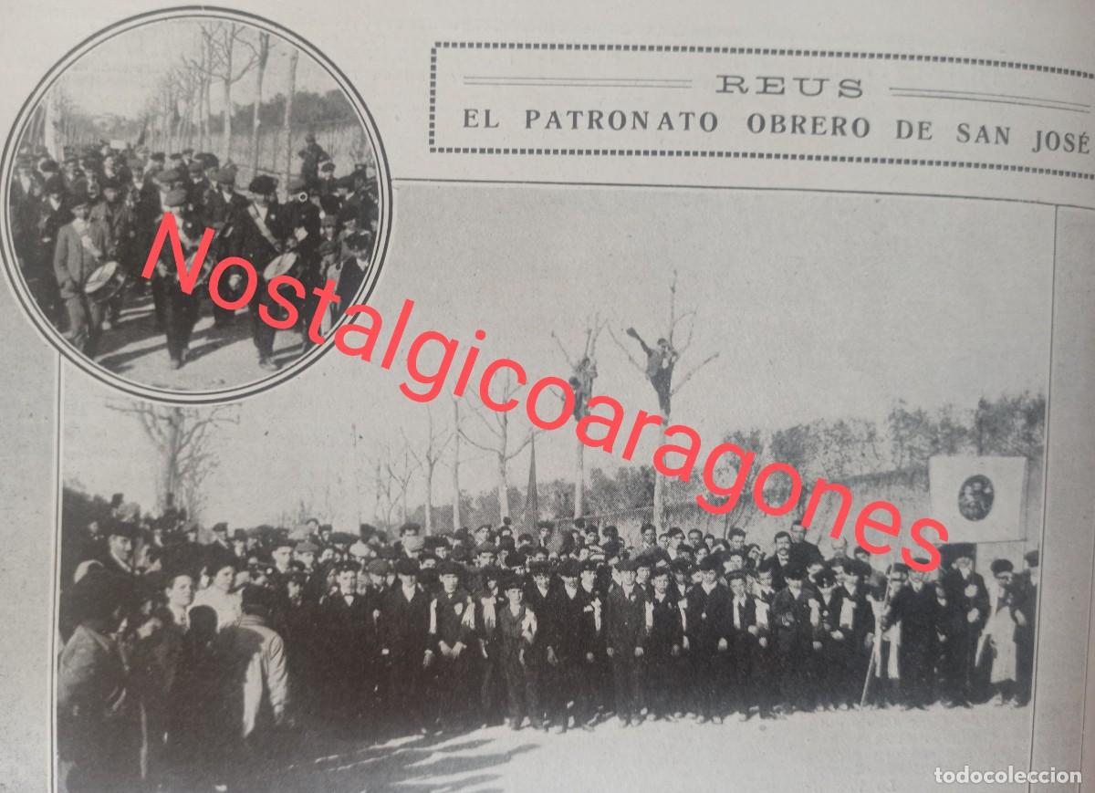 Collezionismo di Riviste e Giornali: Reus Patronato obrero banda tambores ni&ntilde;os foto revista princ siglo XX 191K
