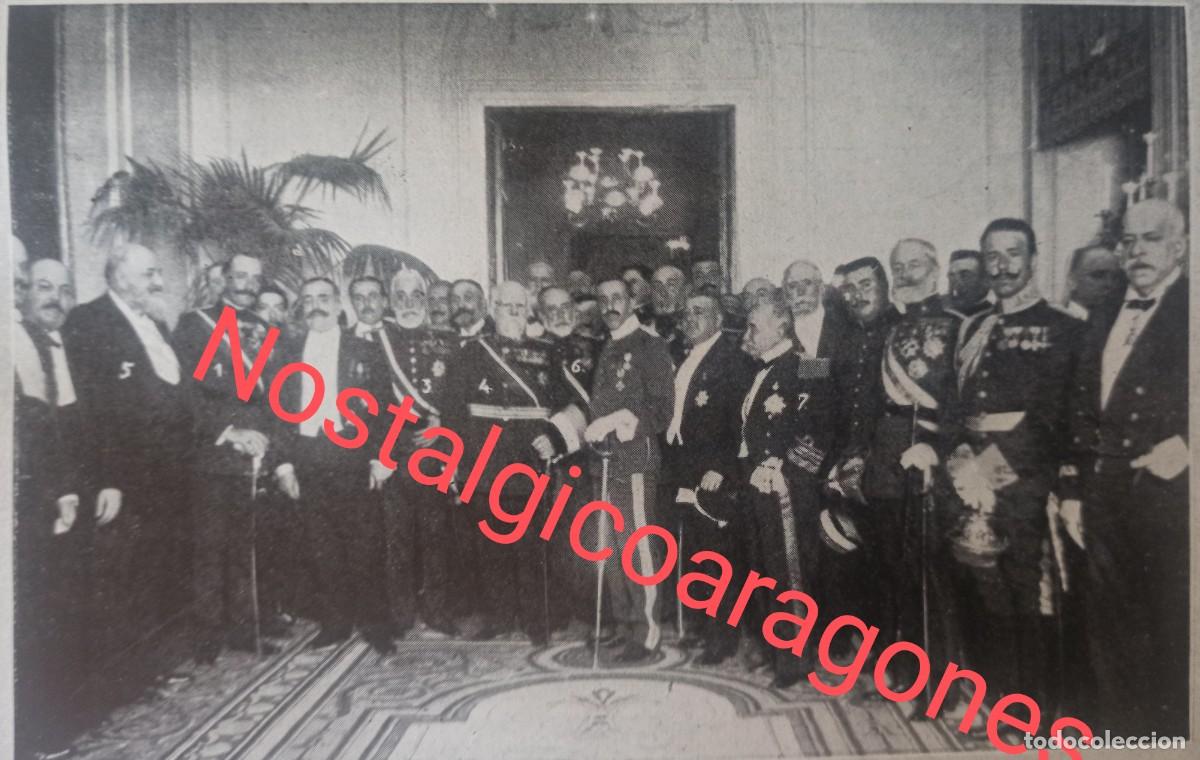 Collezionismo di Riviste e Giornali: Madrid Ministerio Gobernaci&oacute;n Canalejas, generales Azc&aacute;rraga, Marinafoto revista princ siglo XX 191K