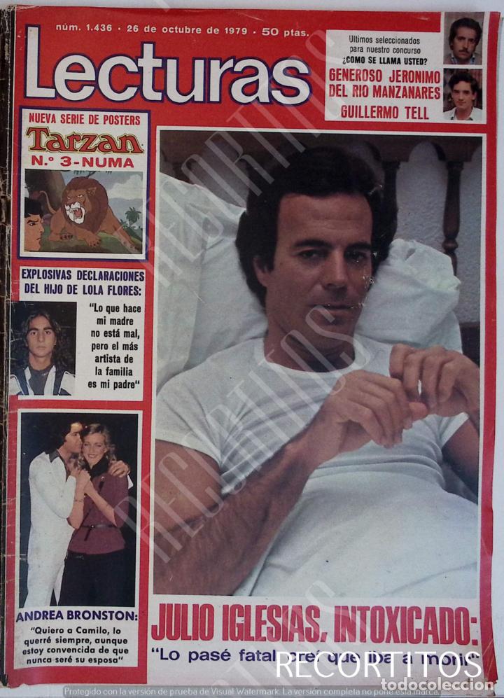 Coleccionismo de Revistas y Peri&oacute;dicos: RECORTE PORTADA JULIO IGLESIAS TARZAN CAMILO SESTO ANDREA BRONSTON ANTONIO GONZALEZ