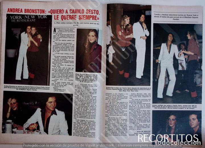 Coleccionismo de revistas y peri&oacute;dicos: CAMILO SESTO NUEVA YORK ANDREA BRONSTON