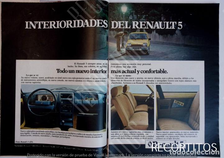 Coleccionismo de Revistas y Peri&oacute;dicos: RENAULT 5 ANUNCIO PUBLICIDAD
