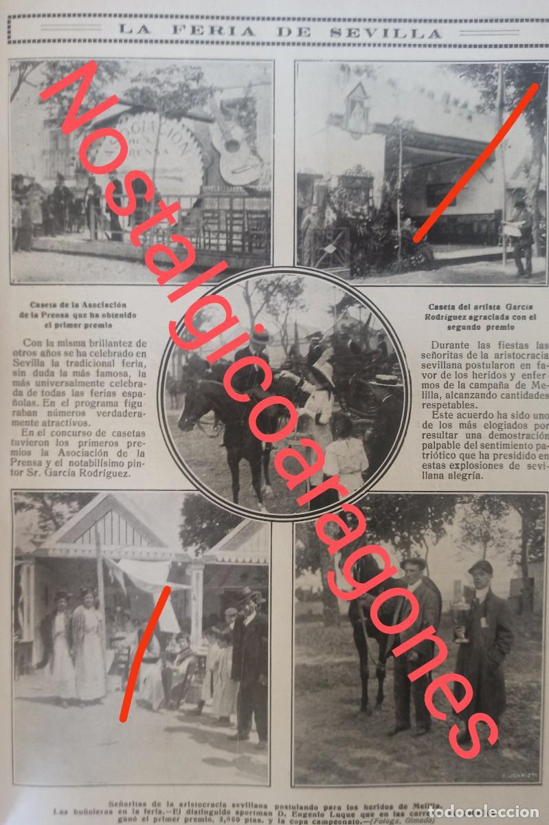 Coleccionismo de revistas y peri&oacute;dicos: Feria Sevilla instant&aacute;neas foto revista princ siglo XX 191K
