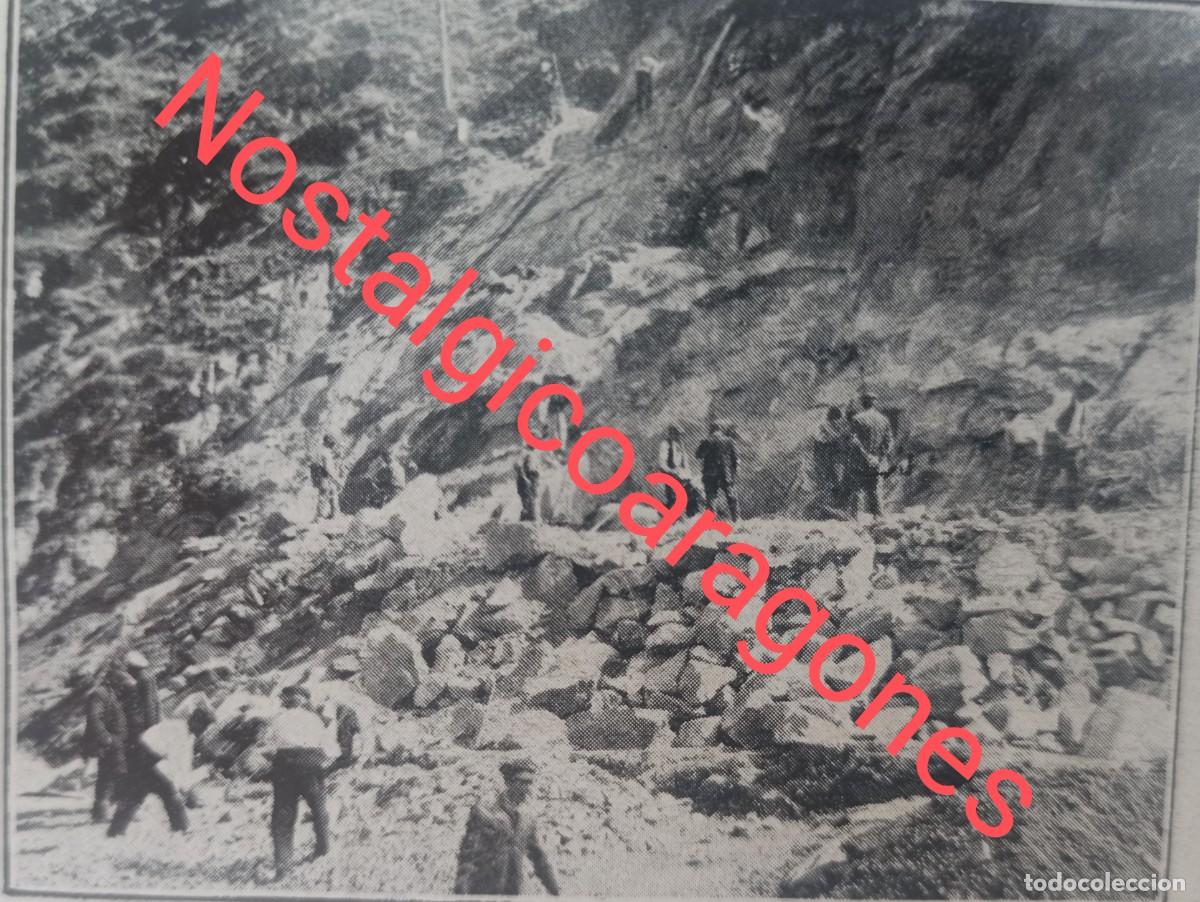 Collectionnisme de Revues et Journaux: Ripoll trabajos preliminares tunel ferrocarril a Puigcerd&aacute; foto revista princ siglo XX 191K