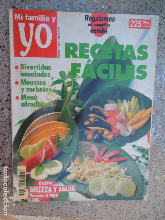 Collezionismo di Riviste e Giornali: MI FAMILIA Y YO REVISTA DE COCINA - RECETAS FACILES - N&ordm; 41- AGOSTO 1993