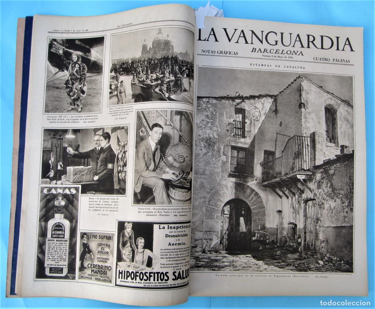 Collectionnisme de Revues et Journaux: LA VANGUARDIA. NOTAS GR&Aacute;FICAS. MAYO, JUNIO, JULIO, AGOSTO. 1931.