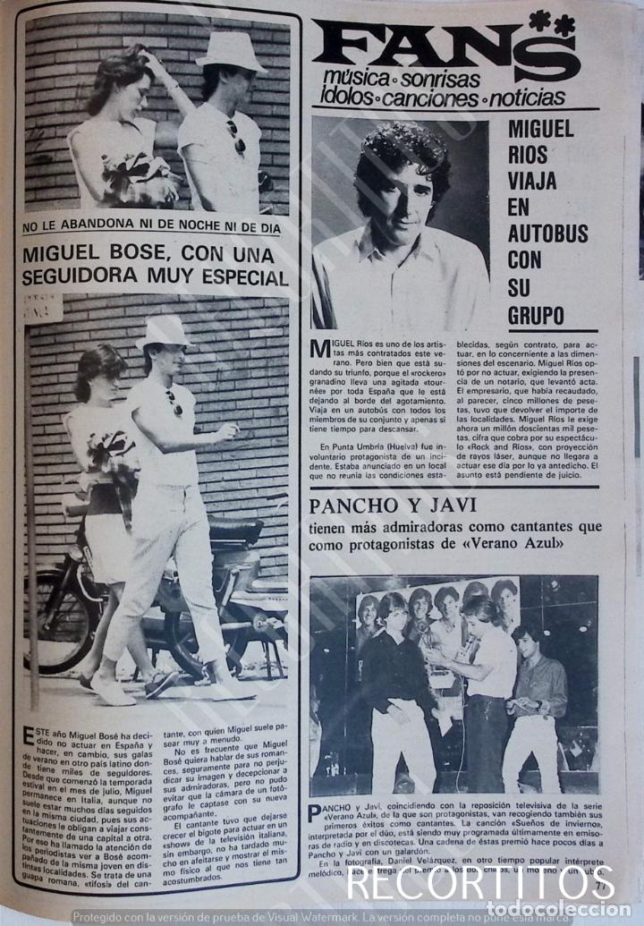 Coleccionismo de Revistas y Peri&oacute;dicos: MIGUEL BOSE MIGUEL RIOS PANCHO Y JAVI