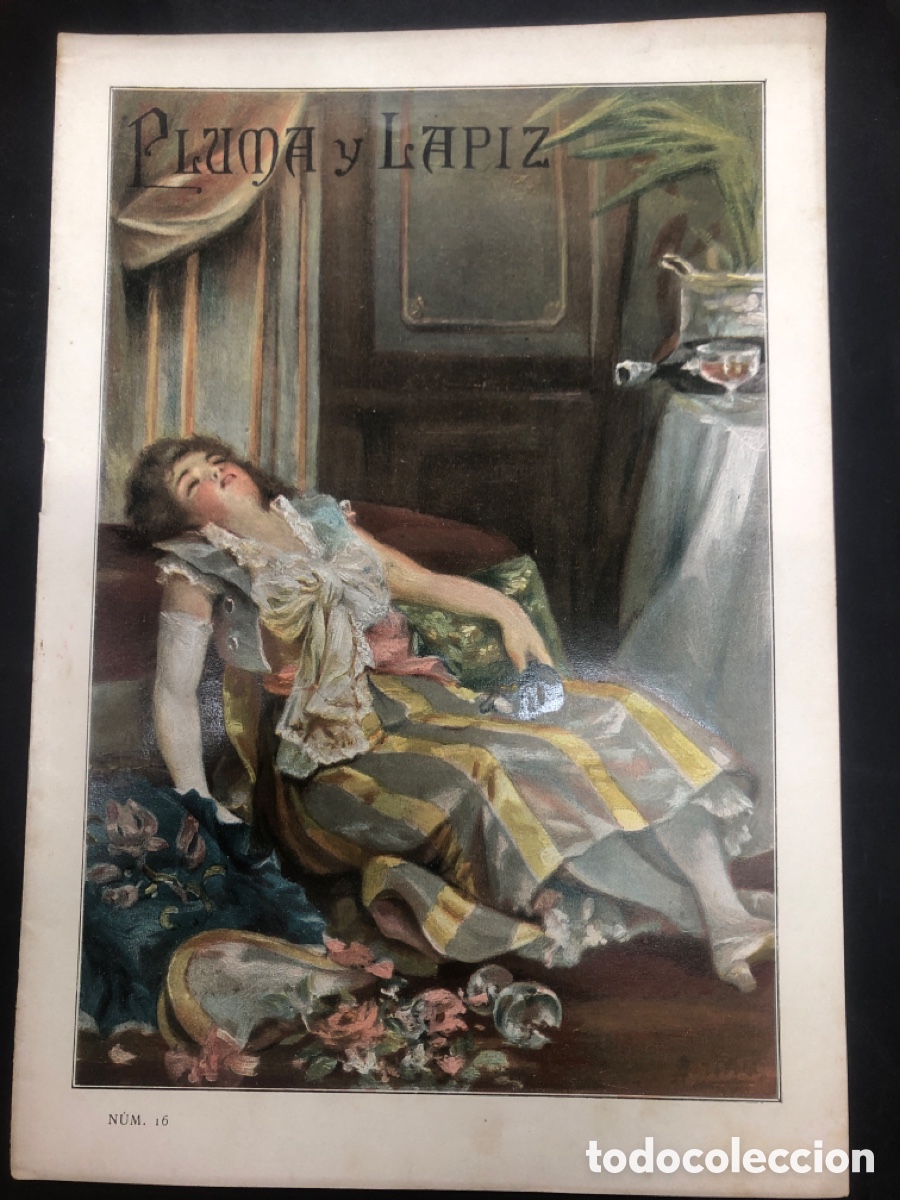 Collezionismo di Riviste e Giornali: REVISTA MODERNISTA PLUMA Y LAPIZ N&ordm; 16 CARTEL CARNAVAL BARCELONA 1898