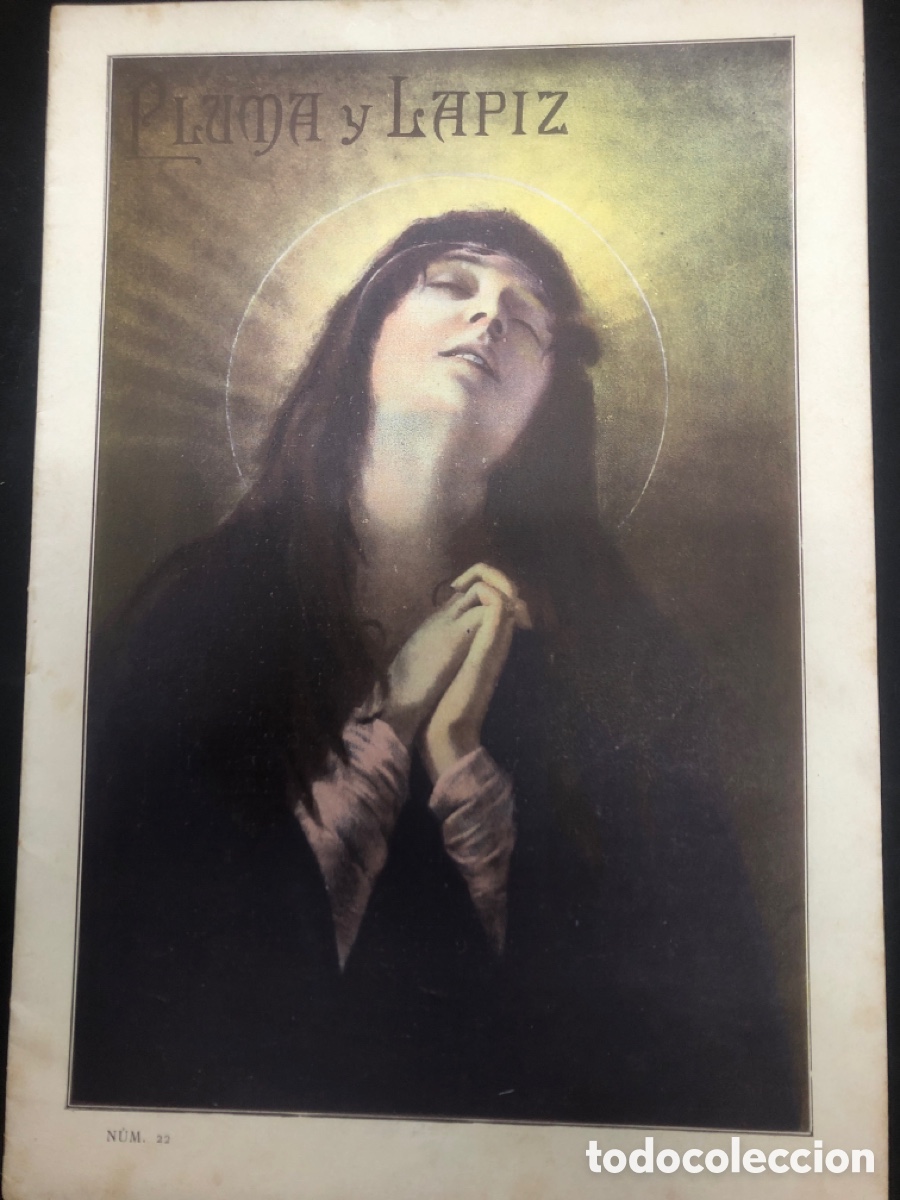 Collezionismo di Riviste e Giornali: REVISTA MODERNISTA PLUMA Y LAPIZ N&ordm; 22 CARTEL LA ENTRADA DE JERUSALEM