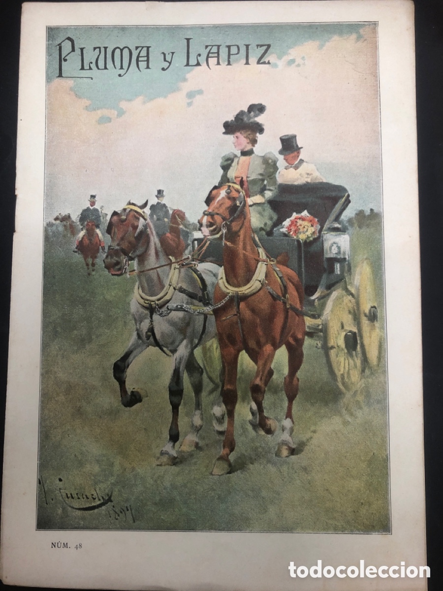 Collezionismo di Riviste e Giornali: REVISTA MODERNISTA PLUMA Y LAPIZ N&ordm; 48 CARTEL QUINQUINA DUBONNET