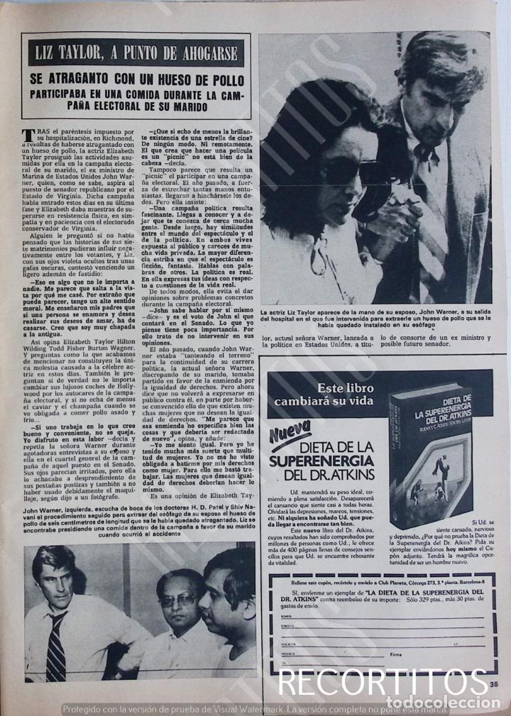 Coleccionismo de Revistas y Peri&oacute;dicos: ELIZABETH TAYLOR LIZ
