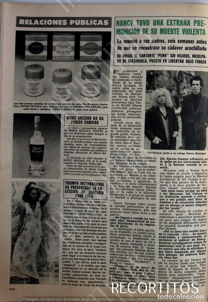 Sammeln von Zeitschriften und Zeitungen: SID VICIOUS punk SEX PISTOLS NANCY